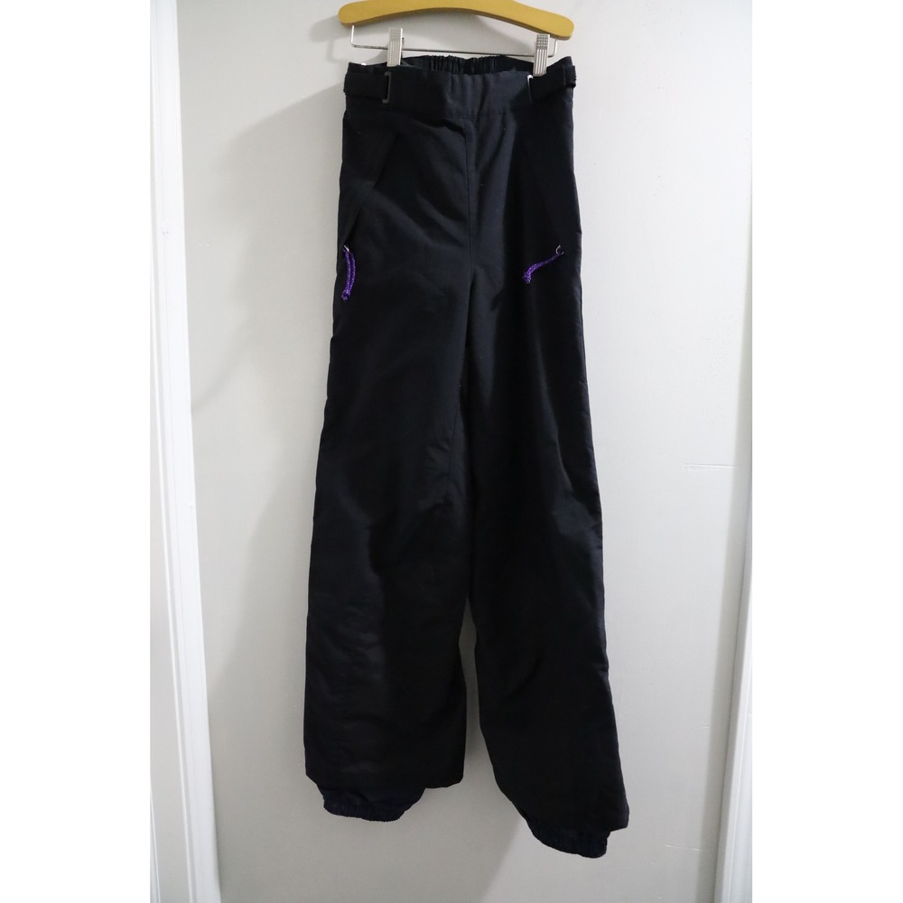 Patagonia Womens Black Full Side‎ Zip Snow Pants Ski Snowboard Regular 4